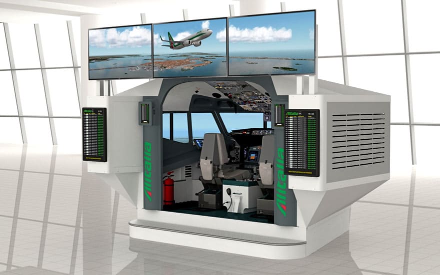FSC B737 AES airport educational simulator 4K UHD