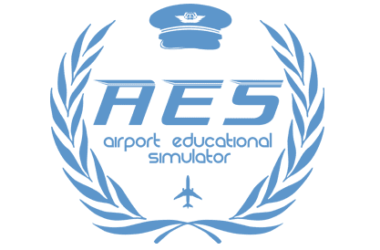 FSC B737 AES airport educational simulator logo
